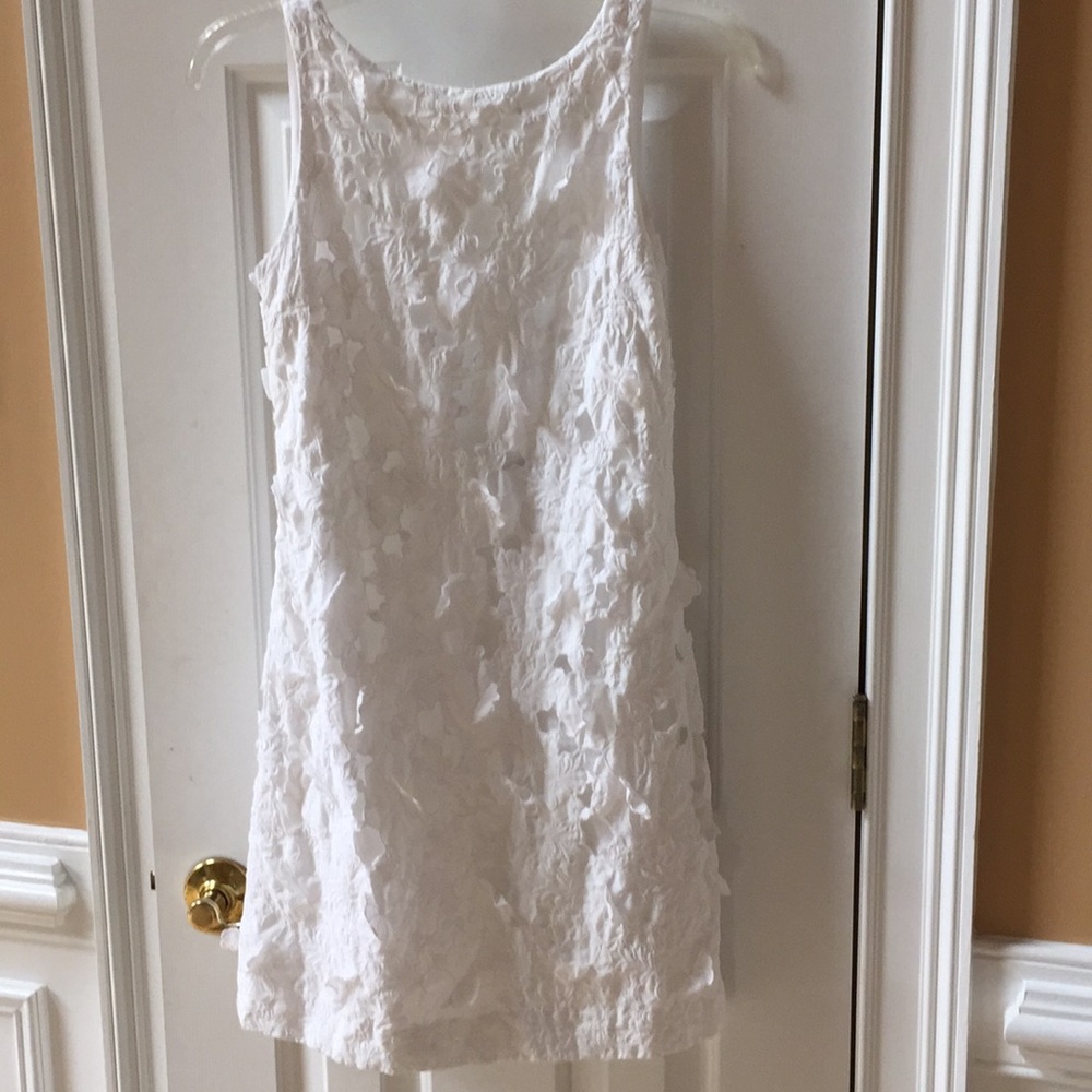 tibi dressy casual garden party White floral/lined